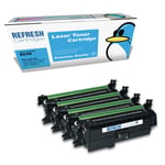 Refresh Cartridges Everyday Value Pack 4x 653X/653A Toners Compatible With HP