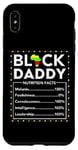 Coque pour iPhone XS Max Black Daddy Nutrition Facts Juneteenth King Dad Fête des pères