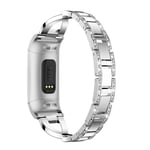 Crystal Armband Fitbit Charge 3/4 Silver
