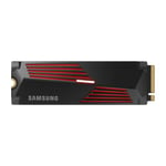 Samsung 990 PRO Heatsink NVMe M.2 SSD with heat sink, 4 TB, PCIe 4.0, 7,450 MB/s read, 6,900 MB/s write, Internal SSD with RGB for PC/console gaming and video editing, MZ-V9P4T0CW