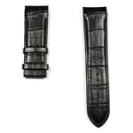 Black calf leather strap for Tissot Couturier Automatic T610028592