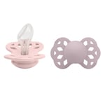 BIBS® Nappflaska Infinity anatomisk napp 6-18 månader Blossom & Dusky Lilac 2 st.