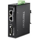 TRENDnet TI-M12 Passerelle Modbus Industrielle Fast Ethernet à 1 Port, 1 Port série DB-9, 2 Ports Fast Ethernet, jusqu'à 100 m (328 Pieds), IP30, Protection Contre Les températures extrêmes