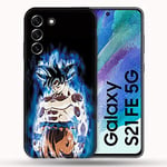 Coque pour Samsung Galaxy S21 FE / S21FE Manga Dragon Ball Sangoku Noir