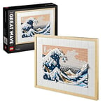 LEGO 31208 Art Hokusai – The Great Wave, 3D Japanese Wall Art Craft Kit, Framed Ocean Canvas, Creative Activity, Gifts for Adults, DIY Home, Office Decor