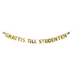 Girlang Grattis Till Studenten Guld