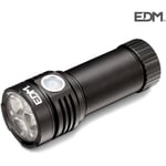 Linterna led flashlight 3 leds osram 30W 3300lm recargable. EDM