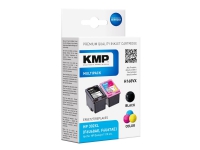 KMP MULTIPACK H168VX - 2-pack - svart, färg (cyan, magenta, gul) - kompatibel - bläckpatron (alternativ för: HP 302XL, HP F6U67AE, HP F6U68AE) - för HP Deskjet 1110, 21XX, 36XX ENVY 45XX Officejet 38XX, 46XX, 52XX