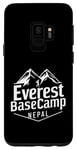 Coque pour Galaxy S9 Everest Basecamp Népal Mountain Lover Hiker Saying Everest