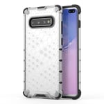 Samsung Bofink Honeycomb Galaxy S10 Plus case - White Vit