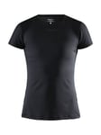 Craft ADV Essence Slim T-Skjorte Svart Dame - Størrelse Medium