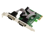 KALEA-INFORMATIQUE Carte contrôleur PCI Express PCIe Série RS232 2 Ports avec Chipset ASIX avec équerres Low et High Profile