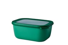 Mepal - Bol Multifonction Rectangulaire - Boîte Conservation Alimentaire avec Couvercle - Convient comme Boîte de Hermétique pour le Réfrigérateur, Micro-ondes & Congélateur - 1500 ml - Vivid green