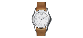 Maurice Lacroix Klockarmband SH1018-SS001-120-1 Läder Brun 21mm