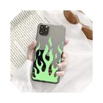 Fashion Red Flames Clear Phone Case For iPhone 11 Pro XR X XS MAX SE 2020 7 8 6 Plus Fire Pattern Soft TPU Back Cover Coque-Style 3-For iPhone 8 plus