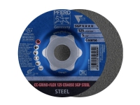 PFERD CC-GRIND-FLEX 125 COARSE SGP STEEL, Stål, PFERD, 2,22 cm, 12,5 cm, 12200 RPM, 10 styck