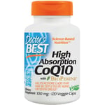 Doctor's Best - High Absorption CoQ10 with BioPerine Variationer 100mg - 120 vcaps