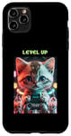 Coque pour iPhone 11 Pro Max Niveau joueur Boba : aventure de jeu Kawaii Baby Cat