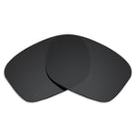 Hawkry Polarized Replacement Lenses for-Oakley Sliver Asian Fit (AF) - Black