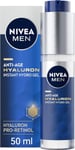 NIVEA MEN Hyaluron Face Gel (50 ml), Anti Wrinkle Face Moisturiser for Men (536)