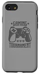 Coque pour iPhone SE (2020) / 7 / 8 Design de tournoi gamer avec manette et cœurs - PC gamer