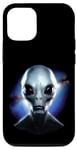 iPhone 12/12 Pro Alien Gray Grey UFO UAP Martian Spaceman Novelty Case