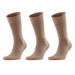 Falke Strumpor 3P Sensitive Berlin Beige Strl 47/50 Herr