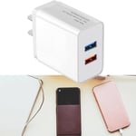 Usb Wall Charger Plug Power Adapter For Iphone Ipad Samsung F White 3 Port Eu