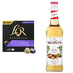 Coffee and Syrup bundle: 200 capsules L'OR Lungo Profundo and MONIN Premium Hazelnut Syrup 700 ml