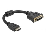 DeLOCK 65206 video cable adapter 0.2 m HDMI Type A (Standard) DVI-D Bl