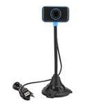Garsentx USB Computer Camera with Stand, ABS 480P High Definition HD Video Webcam Streaming Camera for Network Live Computer Conference Supplies