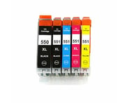 Non-OEM PGI-550 CLI-551 /XL Ink Cartridges For Canon Pixma MG7550 iP8700 MG6650