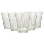 Transparen Pasabahce Glass Water Bottle Jug & 6 Drinking Tumblers Glassware Set