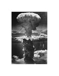War WWII Photo Atomic Weapon Mushroom Cloud Wall Art Print