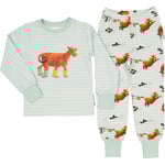 Tvådelad Pyjamas Mamma Mu och Kråkan Mint/Vit 122/128