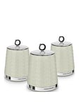 Morphy Richards Dimensions Set Of Three Storage Canisters &Ndash; Ivory Cream