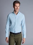 Charles Tyrwhitt Non-Iron Stretch Twill Slim Fit Shirt, Sky Blue