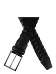Portia 1924 Braided Full Grain Leather Belt Svart