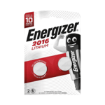 Energizer CR2016 Lithium Batteries - Two Pack