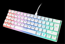 Deltaco Gaming Mekanisk Mini Tastatur, RGB - Hvid