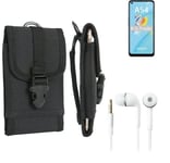 Holster for Oppo A54 + EARPHONES belt bag pouch sleeve case Outdoor Protective