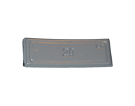 Klistervikt Zink 20 gr Slim 3,8 mm, 100 St
