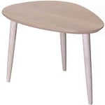 BIRGER Harmoni högt soffbord vitpigmenterad ek 65x45 cm