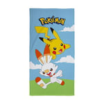 Pokemon Håndklæde 70x140 cm Pikachu & Scorbunny