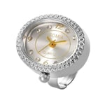 Digital Watch Ring Watch SILVER Silver