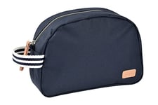 BÃ‰ABA, Trousse De Toilette Bebe, Trousse De Soin Bebe, Sac Geneve, Tissu Impermeable, 2 Poches Intérieures, Bleu Marine