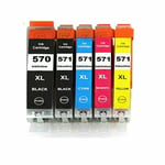 Ink Cartridges for Canon Pixma MG5750 MG5751 MG6850 TS5050 TS5051 PGI570 CLI571