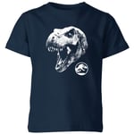 Jurassic Park T Rex Kids' T-Shirt - Navy - 3-4 Years - Navy