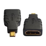 micro USB HDMI til HDMI (type A) adapter - guld connectors