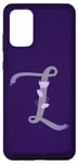 Galaxy S20+ Purple Elegant Lavender Letter L with Floral and Accents Case